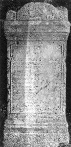 Tombstone from Aeclanum. – Image source: http://db.edcs.eu/epigr/bilder/$IAIrpino_00015_1.jpg.