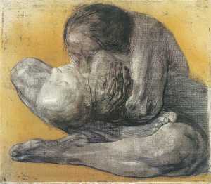 Käthe Kollwitz, Mother with dead child. – Image source: http://upload.wikimedia.org/wikipedia/en/a/ab/Kollwitz.jpg.