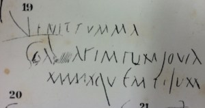 Zangemeister's drawing of CIL IV 1251 (pre-revision).