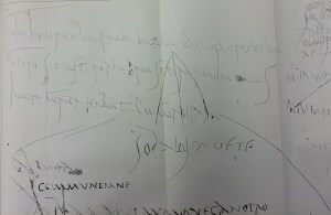 Zangemeister's drawing of CIL IV 1597.