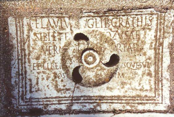 Inscription from Ostia Antica. – Image source: http://www.ostia-antica.org/regio5/2/2-4_2.jpg.