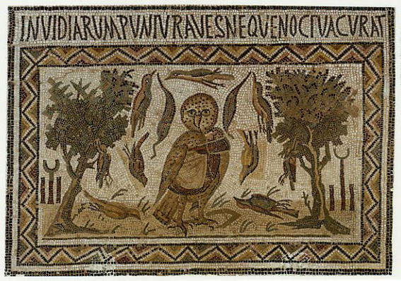 Owl Mosaic, El Jem. – Image source: http://www.reinhardkargl.com/iBlog/owldoesnotcare016.jpg.