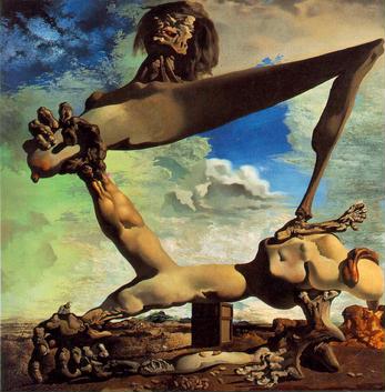 salvadordali-softconstructionwithbeans